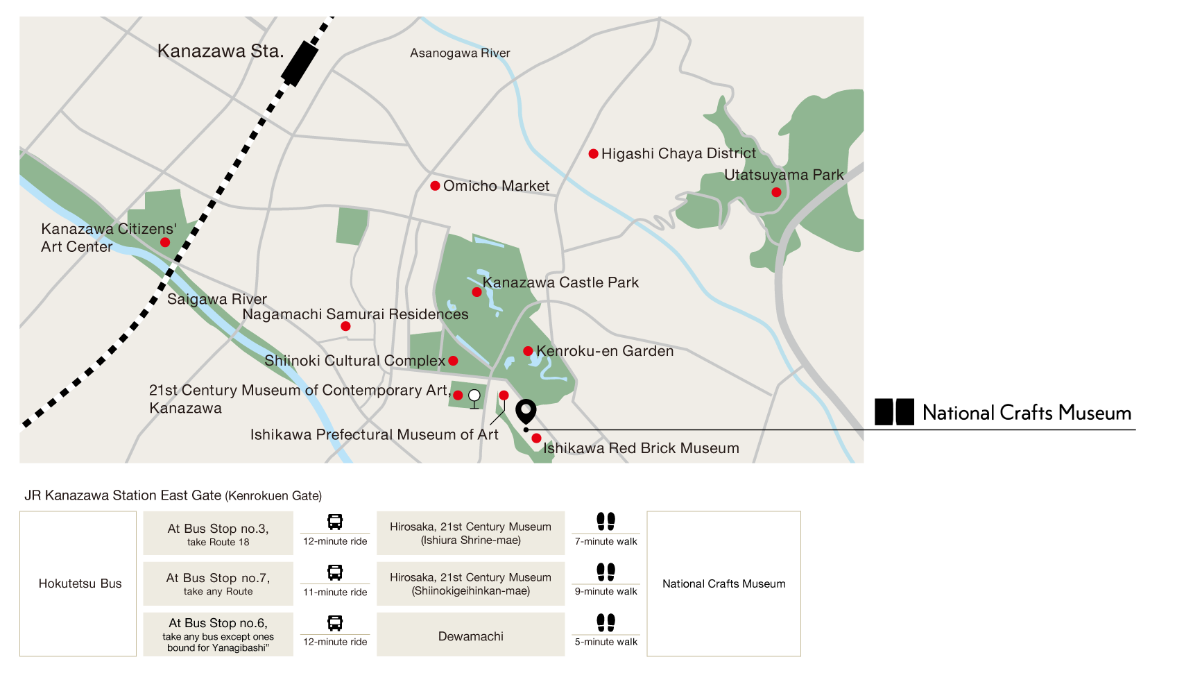 Kanazawa map photo